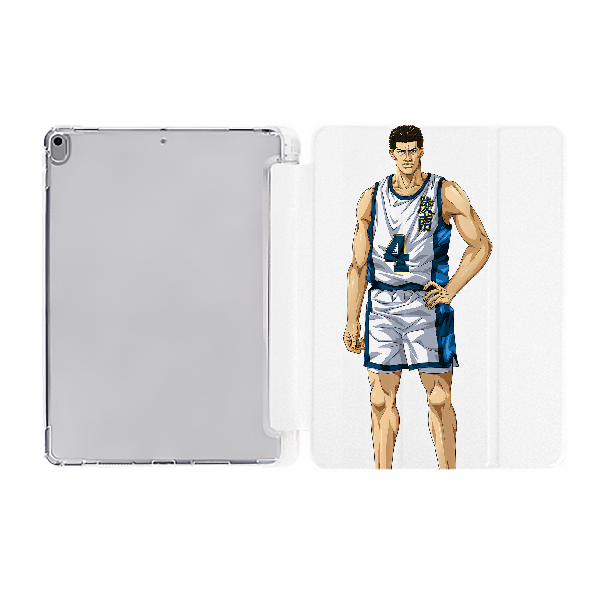 （画像用） SLAM DUNK／スラムダンク IPad ケース ペン収納付き 三つ折りスタンド PUレザー×シリコン 対応機種9.5/10.5/10.9インチ